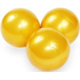 Ballenbak ballen goud (70mm) 100 stuks