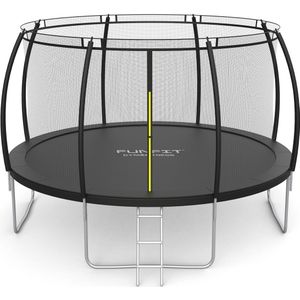 Trampoline met net - 435 cm - 14 FT - zwart - tot 150 kg