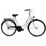 Damesfiets - 28 inch fiets - retro - wit zwart