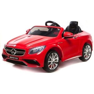 Mercedes S63 AMG - luxe kinderauto - elektrisch bestuurbaar - rood