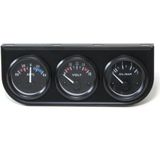 instrument meter set oliedruk voltmeter temperatuur zwart 52 mm meters - Estate