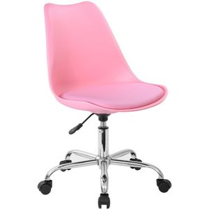Moderne bureaustoel - roze - hoogte verstelbaar