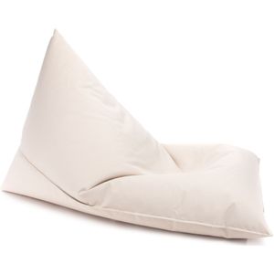 Zitzak kind - LAZY - S - 130x80x88 cm - polyester - crème