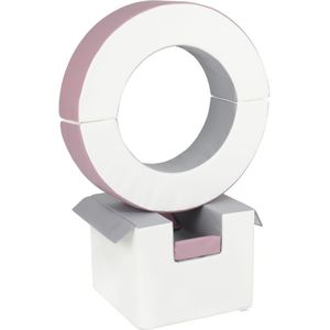 Foam blokken - hoepel - Ø 78 cm - 3 delig - oudroze grijs