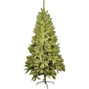 Kunstkerstboom - 220 cm - spar groen- stalen poot