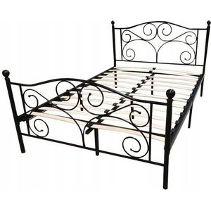 Bedframe - 160 x 200 cm - metaal - zwart