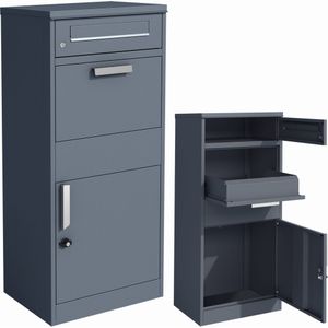 Pakketbrievenbus - 50x38x112 cm - staal - antraciet