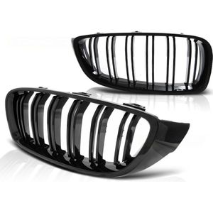 Grill BMW F32 F33 F36 13- M4 LOOK GLANZEND ZWART