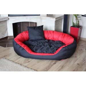 XXL Hondenbed - hondenmand - waterdicht - 110x80cm - zwart rood