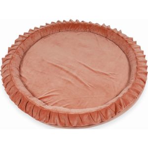 Speelnest - speelkleed baby - velvet - 120 cm - terracotta