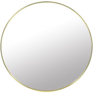 Ronde spiegel - badkamerspiegel - wandspiegel - ø 60 cm - goud