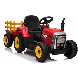 Robuuste Elektrische Tractor voor Kinderen tot 30 kg - Rood