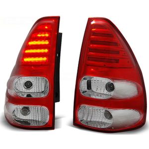 Achterlichten TOYOTA LAND CRUISER 120 03-09 ROOD HELDER LED