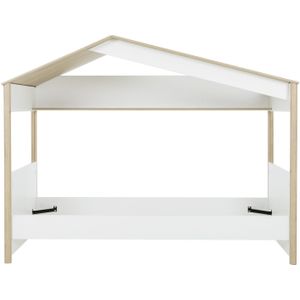 MATIS - Bedhuisje - 90x200 cm - kinderbed - eiken wit