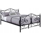 Metalen Bed - 140x200 cm - met Lattenbodem - Zwart