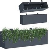 Hangende plantenbak - kliko ombouw - 50x12x15cm - antraciet