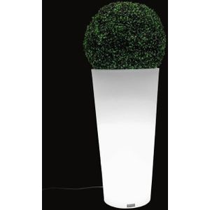 Bloempot - LED verlicht - 80x40 cm -wit