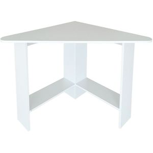 Hoekbureau - houten bureau - 102x72x74 cm - wit