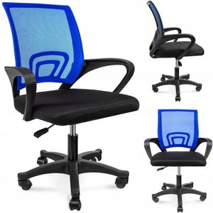Ergonomische bureaustoel - SMART - verstelbaar - zwart blauw