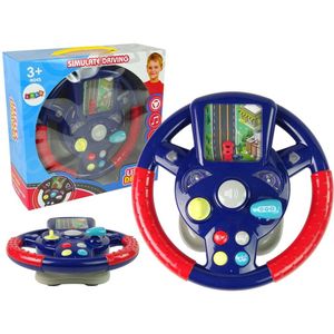 Speelgoed Autostuur - Rijsimulator - Licht & Geluid - Blauw & Rood