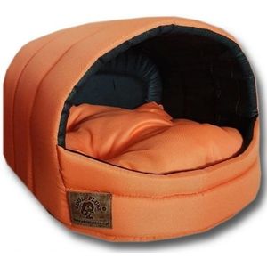 Hondenmand XS - kleine hond - box - hondemand - 39 x 40 x 34 cm - oranje - hondenbed - hondebed