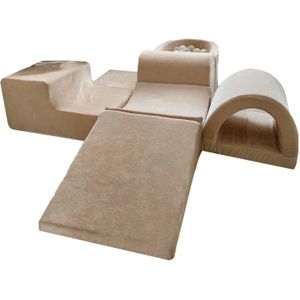 Foam speelset - 7-delig - met ballenbak en 100 ballen - beige