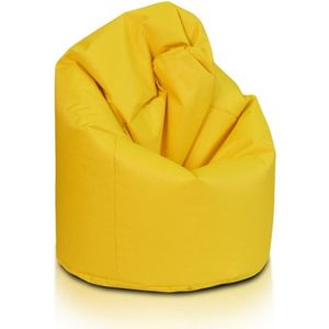 Zitzak fauteuil okergeel- loungestoel zitkussen relaxkussen