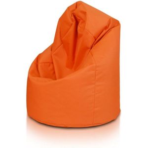 Zitzak fauteuil oranje- loungestoel zitkussen relaxkussen