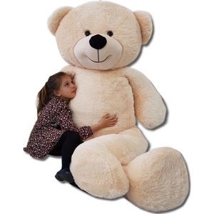 Teddybeer XXL beige - 220 cm