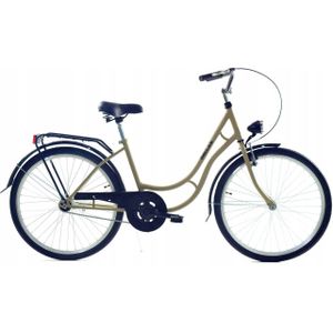Damesfiets - 28 inch fiets - retro - cappuccino bruin