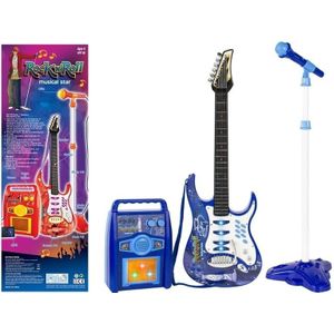 Kinderspeelgoed gitaar set - met speaker - met microfoon