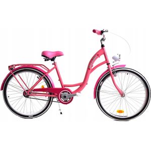 Meisjesfiets 24 inch stevig model roze van Dallas Bike