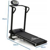 Loopband inklapbaar - hardloopband - tot 100 kg - 123x56x115 cm