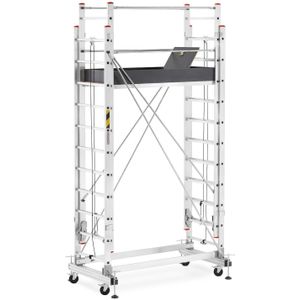 Rolsteiger - uitschuifbare steiger - aluminium - 536 cm