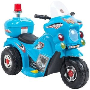 Kindermotor - met zwaailicht - 56x35x32 cm - blauw