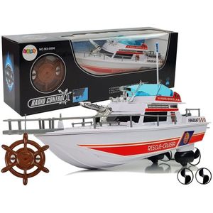 RC bestuurbare boot - brandweer - speelgoedboot - 44x12x15cm