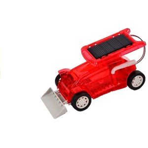 Speelgoed auto op zonne-energie - bulldozer - rood