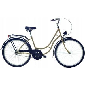 Meisjesfiets - 26 inch fiets  - retro - cappuccino bruin