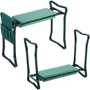 Tuinkrukje - knielbankje tuin - inklapbaar - 59x27x49 cm