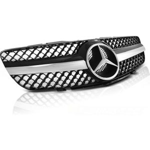 Grill MERCEDES SL R230 01-06 CL63 STIJL ZWART CHROOM