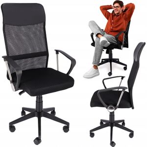 Ergonomische bureaustoel - ZOOM - verstelbaar - mesh - zwart
