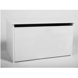 Speelgoedkist wit - opbergbox speelgoed - 73x42x40 cm - gasveer klep