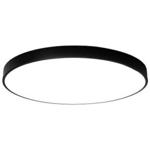 Plafondlamp rond - 40 x 6 cm – zwart metalen rand – LED