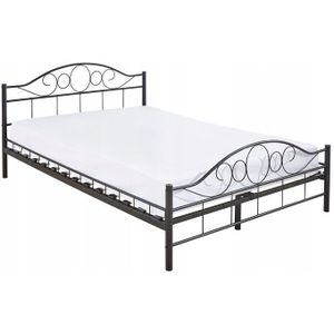 Metalen bedframe met lattenbodem- 160x200