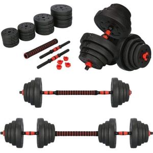 Halterset - verstelbare dumbbells - 2 in 1 - 40 kg