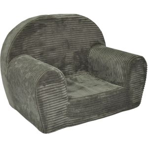 Kinderfauteuil - LINCOL - 60x40x45 cm - corduroy - olijfgroen