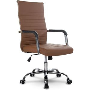 Moderne bureaustoel bruin - Boston design - ergonomisch