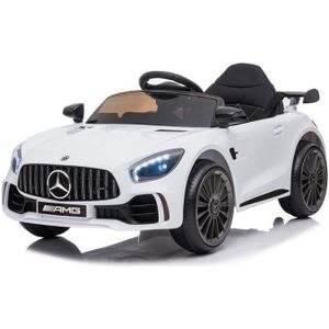 Mercedes GTR AMG - Elektrische kinderauto - accu auto - 3 tot 8 km/u - wit