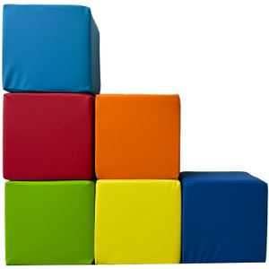 Soft Play Blokken - Multikleur - Schuim - Set van 6