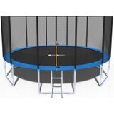 Trampoline - blauw - 465 cm - met net en ladder - tot 180 KG